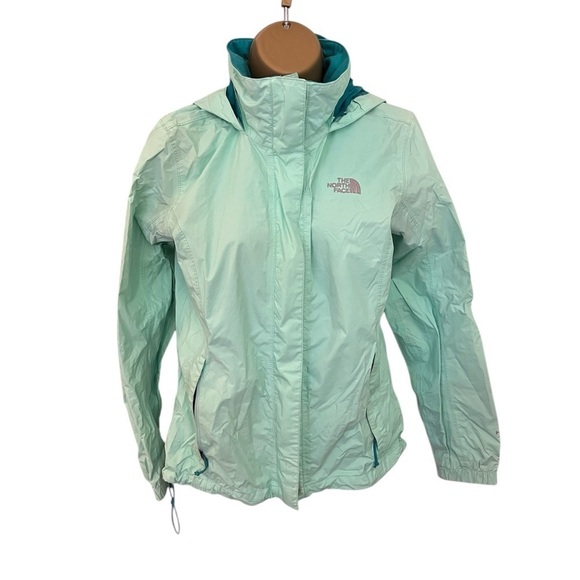 The North Face Resolve Jacket Women’s Mint Green Small - Picture 2 of 6